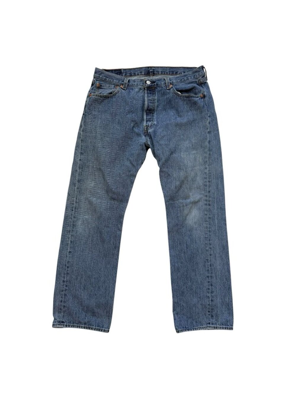 Levi's 501 xx Blue Jeans Mens Size 36x30 Medium Wash Straight Button Fly Egypt